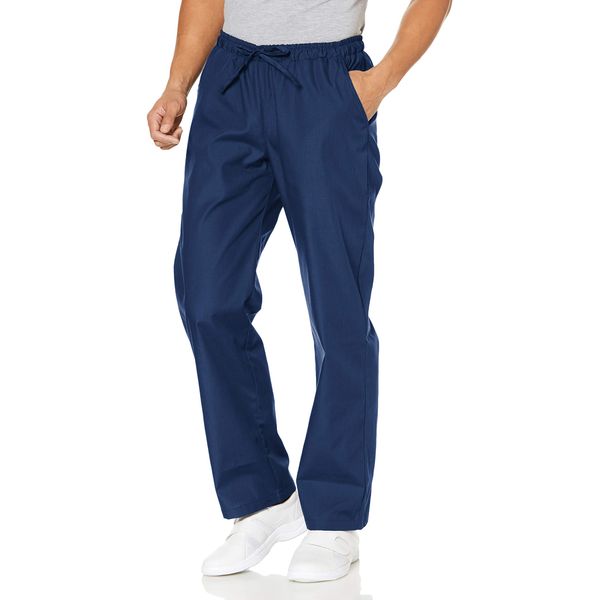 (Panton) Medical Scrub Pants, Men’s White Clothing, Straight Pants, 5018SC Midnight Navy, Japan M (equivalent to Japanese size M)