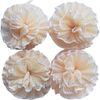 Super Exfoliating Home Spa Weave Loofah Shower Sponge Pouf Mesh Brush - Bath Spa Puff Scrubber Ball - Face Body Poof - Rich Foams Bubble（4.7" Each） Pack of 4