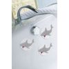Kleine Wolke "Minis Sharky Suction Cup, Anthracite, 4-Piece
