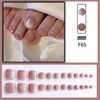 Nail Tips, Feet, 24 Pieces, Thumb Nail Stickers, False Nails, Nail Tips, Toenails, Reusable Gel Nail Tips, Summer Nails, Summer Weddings, Coming-of-Age Ceremonies, Easy Nails, Removable For Feet (F65-TYJS)