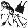 PACKOVE Car Flush Mount USB Extension Cable Audio Jack Extra USB Ports for Car
