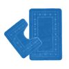 Catherine Lansfield Armoni Bath Mat and Pedestal Set Navy