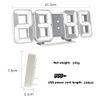 MASUNN Modern LED Digital Clock Wall Light Table Night Lamp 12/24 Hour Display