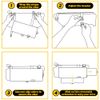 Car Shade Sun Extend Visor Shield Anti Glare Extension Driving Universal Black