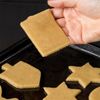 Generic 5 Pcs Rectangle Cookie Cutter Set, Stainless Steel, Rectangle & Square Cookie Molds, 1 Inch Depth