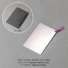 HORIUCHI MIRROR (Business Card Size Unbreakable Mirror), Safe and Safe, Unbreakable Stainless Steel Card Mirror, Purple Cord Included, Convenient for Checking Looks in Your Pocket, Cute, Cool, Makeup Mirror, For Sales, Going Out, Made in Japan
