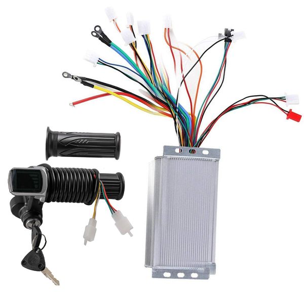 E-bike 48V 1800W Brushless Motor Speed Controller +Lcd Key Switch Throttle Grips