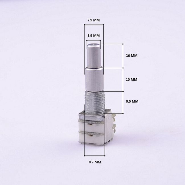 Professional 1 Piece Guitar Bass Dual Pot Stacked Concentric Potentiometer  with Center Detent Musical Accessories in Stock Good