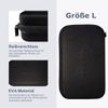 Protective Case Hard Case for One Blade Razor External Dimensions 180 x 100 x 60 mm Inner Dimensions 175 x 95 x 58 mm Shock Protection Integrated Mesh and Elastic Band Black (L)
