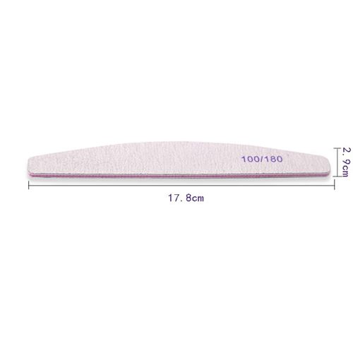 Lisoviom Professional Nail File Set, 6 Pcs 100/180 Grit Nail File, Emery Boards for Nail Files Professional, Suitable for Gel Acrylic Nail File, Nail Files for Natural Nail Technician Accessories