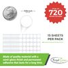 Royal Green Colour Coding Labels Red 3/4" Rounds Dot Stickers 17mm (1.7cm) Dots 720 Pack