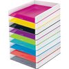 Leitz A4 Letter Tray, White/Yellow, WOW Range, 53611016