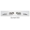 CLOPAY Garage Doors ALMOND SUNSET 503  Window Inserts/Short Panel  Set of 4