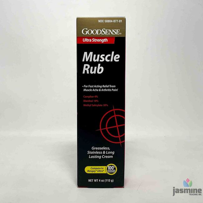 GOODSENSE MUSCLE RUB ULTRA STRENGTH 4 OZ (EXP 10/2024)