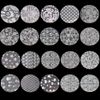 20pcs White Lace Starry Sky Nail Foil Transfer Sheet Aluminum Wheel Gel Nail Parts Nail Art
