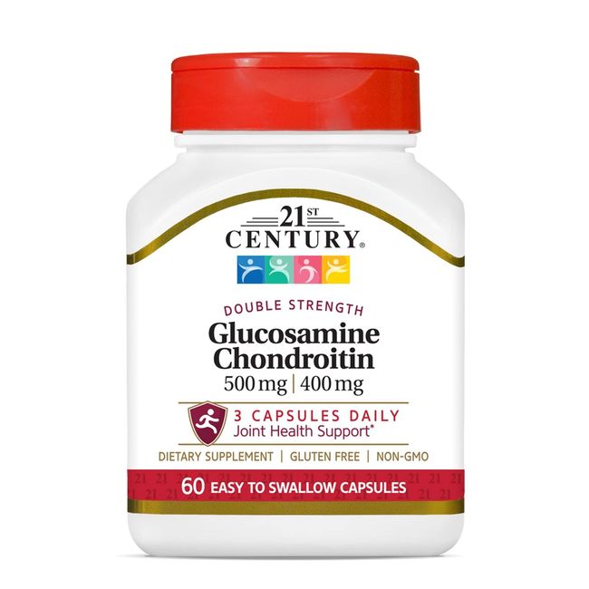 21st Century Glucosamine Chondroitin 500/400mg - Double Strength, 60 Count