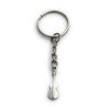 FizzyButton Gifts Violin Viola Charm Keyring Key Ring with Silver Tone Keychain