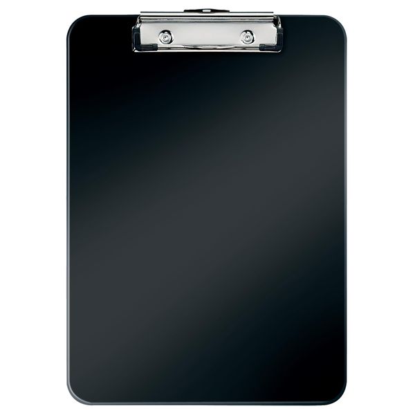 Leitz 39710095 A4 Clipboard, Rigid Plastic, WOW Range, Black