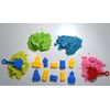 Magic Sand for Modelling 800 gr. 4 colours. With 10 castle moulds and tools