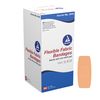 Dynarex 3614 Fabric Adhesive Bandage, Sterile & Flexible Fabric Bandage for Wounds, Non-Stick Pads, Individually-Wrapped First Aid Supplies, No Latex, 2x4-1/2", Pack of 50