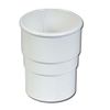 Rainwater Pipe Accessories - White Downpipe - Round Pipe Socket/Joint