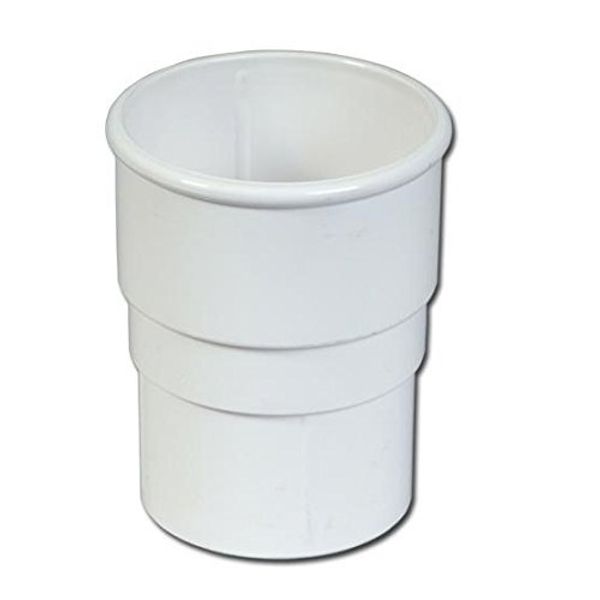Rainwater Pipe Accessories - White Downpipe - Round Pipe Socket/Joint