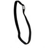 3 Plain Black Elastics Long Black Elastics Headband
