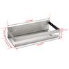IGNPION Badezimmer Küche Regal Korb Silber,25CM