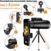 40x60 Monocular Telescope High Powered High Definition Low Night Vision for Adul