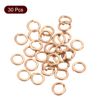 uxcell 30pcs 8mm Inner Dia Brass Split Lock Spring Washer Gasket Gold Tone