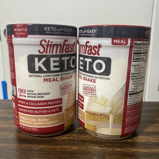 SlimFast Keto Meal Shake Vanilla Cake Batter