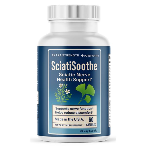 SciatiSoothe Brain & Focus Pills – Memory & Clarity Support – 60 Capsules