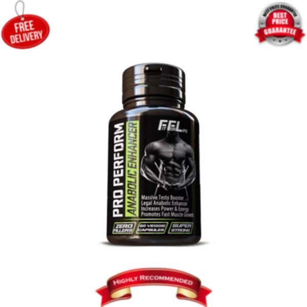 Natural Anabolic Dietary Supplement - Improve Muscle Mass - 60 Capsules