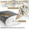Ivellow Compact Firm Supportive Compressible Pillow, Shredded Memory Foam for