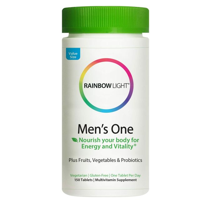 Rainbow Light Menâ€™s One Multivitamin Provides High Potency Immune Support with Vitamin C, D & Zinc for Immune Support, Non-GMO, Vegetarian