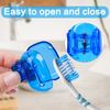 6 Pack Vibrant Toothbrush Cover Caps Multi Color Travel Protector Case