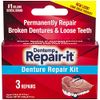 Dentemp Repair Kit - Repair-It Advanced Formula Denture Repair Kit - Denture Repair Kit Repairs Broken Dentures - Denture Repair to Mend Cracks & Replace Loose Teeth