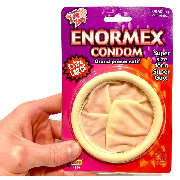 ENORMEX HUGE CONDOM - Giant Extra Large - Funny GaG Joke Gift - Mens Super Size!