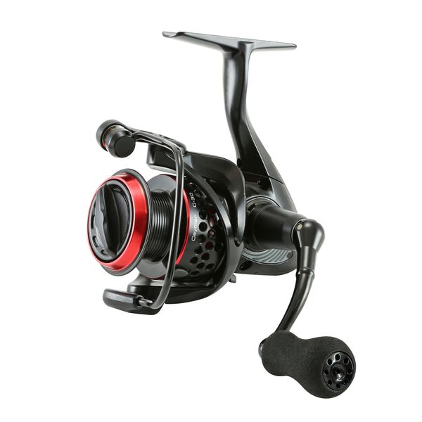 okuma Ceymar Lightweight Spinning Reel- C-55, Black/Red