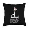 Pilates unicorn Reformer Pilates Performer Magic in progress Throw Pillow