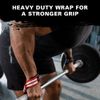 Harbinger Padded Cotton Lifting Straps with NeoTek Cushioned Wrist (Pair), Flag