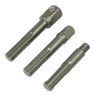 3 Piece SDS Plus Socket Drive Set 1/4", 3/8" & 1/2" - for Hex D
