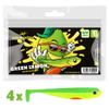 Lieblingsköder Rubber Fishing Bait for Perch Zander Pike 10 cm, Pack of 4, 10 cm