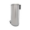 14.5 Gallon Stainless Steel Step on Kitchen Trash Can Silver