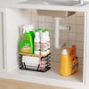 Trash Bag Holder/Dispenser,Garbage Bag Dispenser with Bamboo Top for Laundry ...