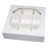 EMPTY PICK and MIX SWEET/GIFT BOX - 9 or 16 GRID SECTION (10 BOXES - 16 GRID INSERTS, WHITE)