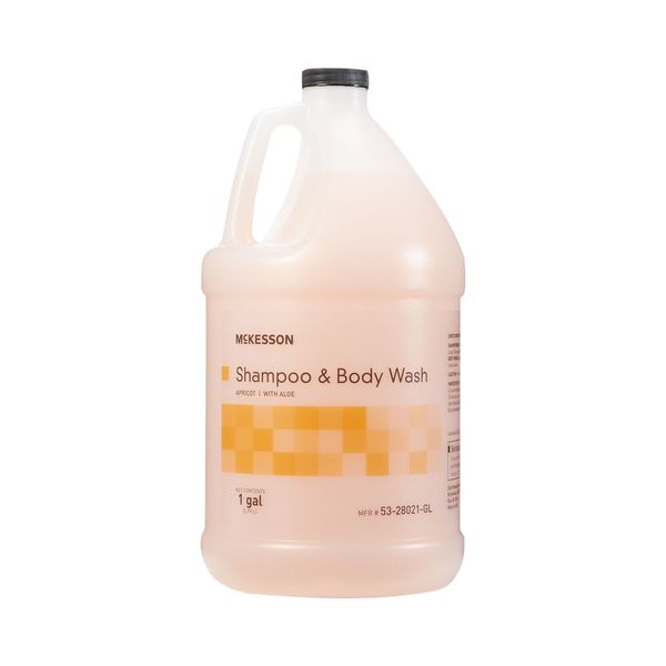 1 Jug McKesson Shampoo & Body Wash 2-in-1 Gel Apricot Scent - 1 Gallon