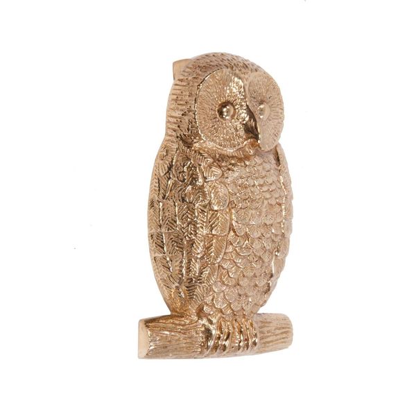 Polished Brass Owl Door Knocker
