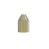 NRG Radiator Valves Straight Lockshield Valve Brushed Brass One Pair