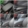 Beige Wavy Surface Interior Center Console Cover Armrest Pad Cushion Protector